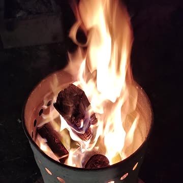 Holy fire in my backyard