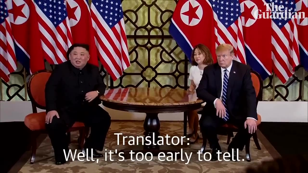 Kim Jong-un answers question from foreign journalist for first time( please follow and like