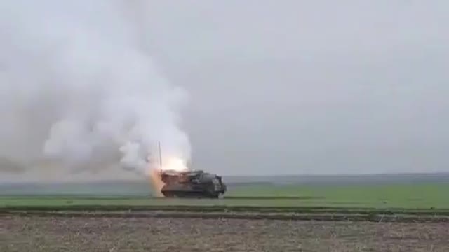 Destroyed air defense missile system Buk of the Armed Forces of Ukraine