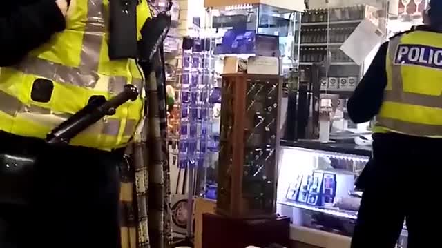 Cops Close Shop Edinburgh