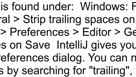 Intellij Idea and auto formatting spaces