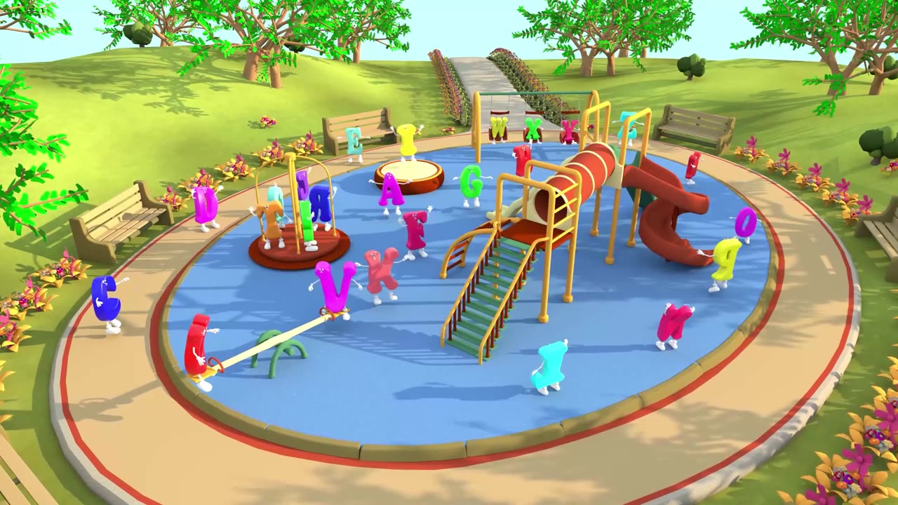ABC Song in Park ABC kids poem