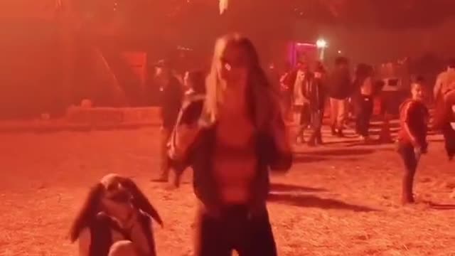 The dancing sister was terrified