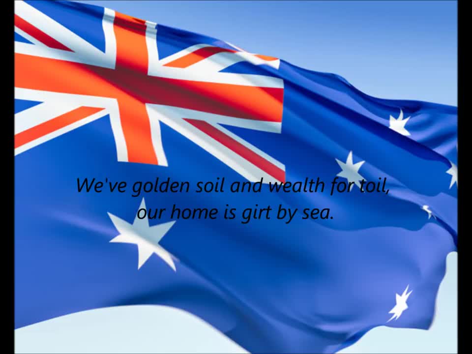 Australian National Anthem - "Advance Australia Fair" (EN)