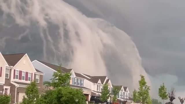 Nubes sorprenden población