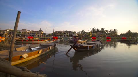 Vietnamese Old Town River Scene1