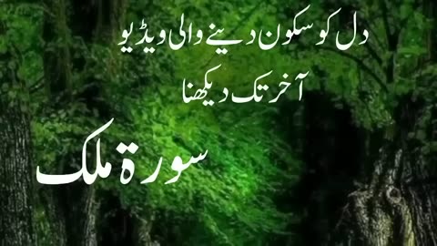 Sura Tul Mulk with translate in Urdu