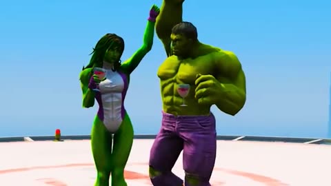Hulk saving his wife | GTA 5