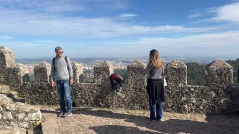 View from the top of The Castle of Moor's, Sintra, Portugal 🇵🇹