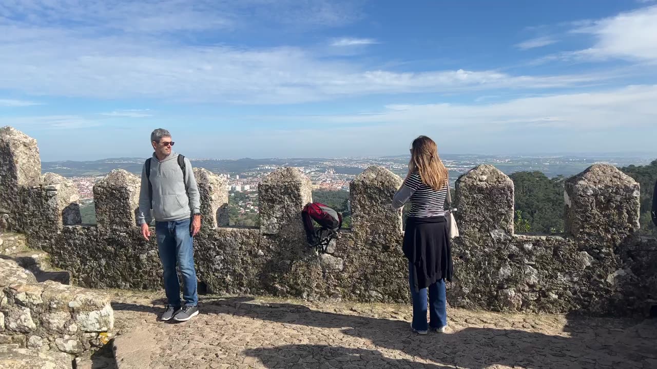 View from the top of The Castle of Moor's, Sintra, Portugal 🇵🇹