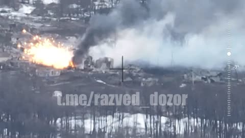 UKRAINIAN TANK DESTROYED BY RUSSIAN SOLDIERS IN KHARKOV