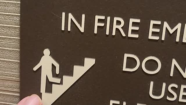 Improper stairwell walking