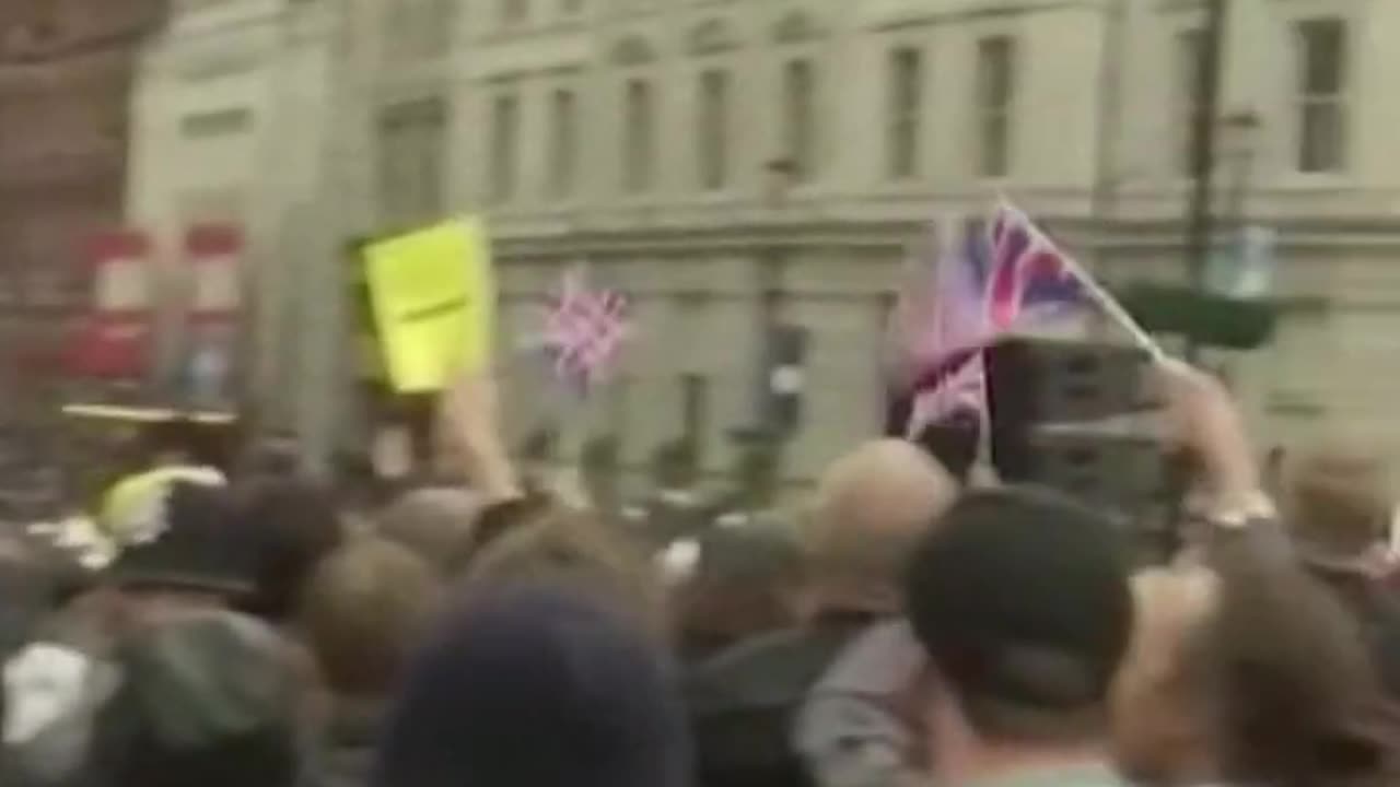 Coronation protesters shout 'not my King' - BBC News