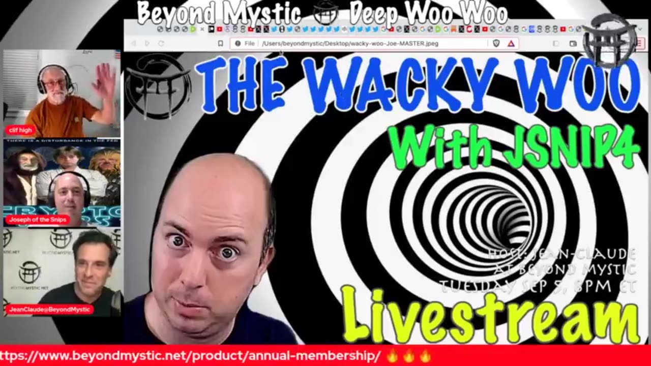 LIVE STREAMED: WACKY WOO WITH CLIF HIGH ,JSNIP4 & Jean-Claude