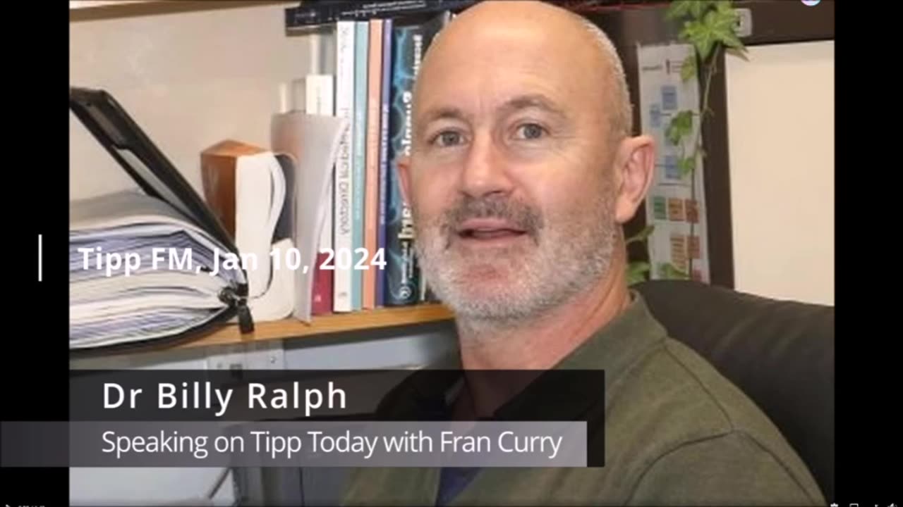 Dr. Billy Ralph with Fran Curry on TIpp FM on the excess Covid deaths 10th January 2024