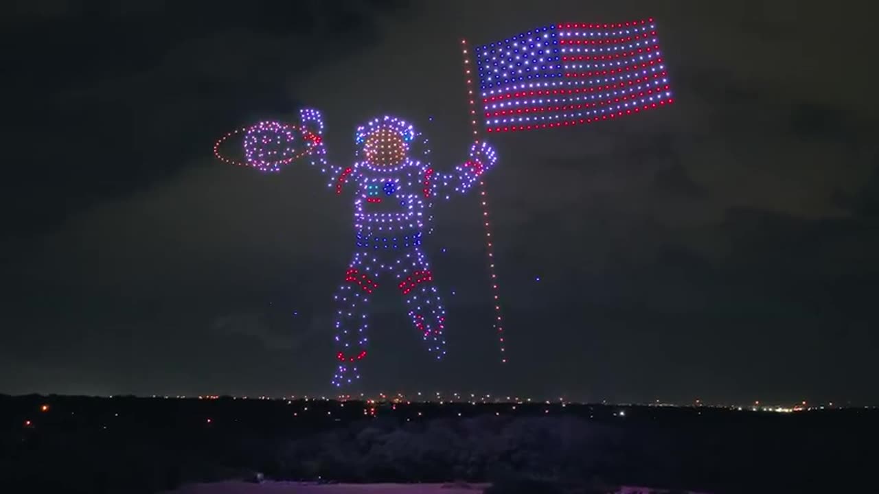 😲 #GUINNESS #WORLD #RECORD -- 4th Of July 2023 Drone Show! (1,000 Drones!!!) 😎 🗽 🇺🇸 😇