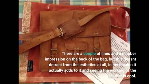 Leather briefcase 18 Inch Laptop Messenger Bags for-Overview