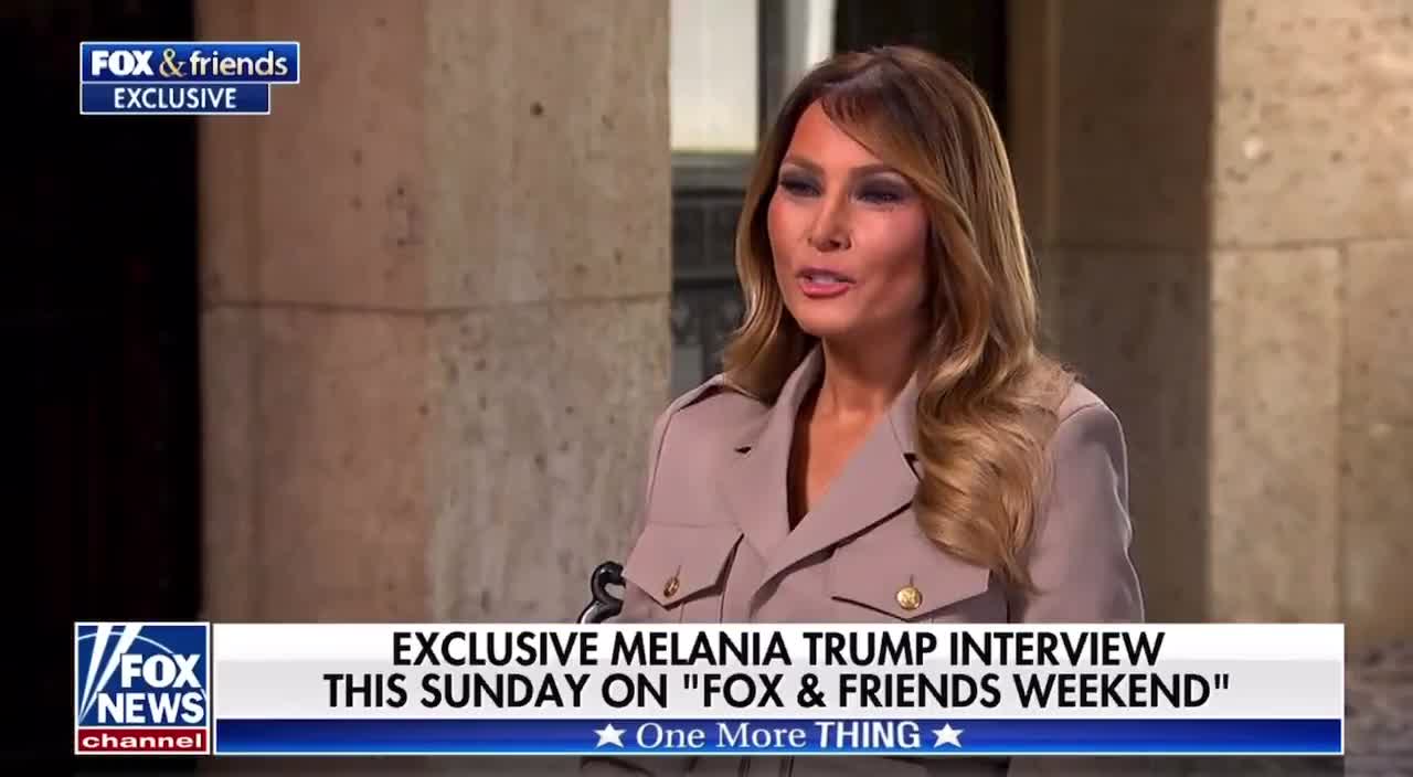 FLOTUS Melania Trump on Fox and Friends Sunday PREVIEW