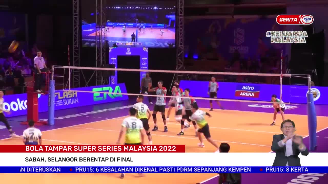 6 NOVEMBER 2022 – B.P - BOLA TAMPAR SUPER SERIES MALAYSIA 2022: SABAH, SELANGOR BERENTAP DI FINAL