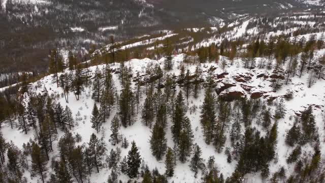 4K HD Ⅰ Bird's-eye view of Canada, incredible scenery in winter