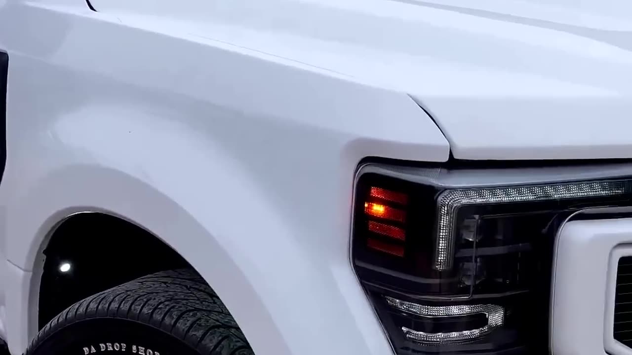 Custom Ford F350 Dually White