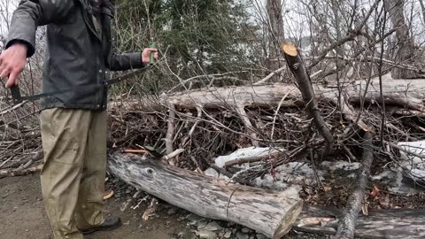 Camping, Fishing & Clamming in a Snow Storm - Coastal Foraging in Alaska