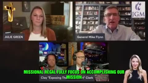 JULIE GREEN, GENERAL FLYNN AND CLAY CLARK💙"WE'RE GETTING CLOSE TO THE GOAL LINE"