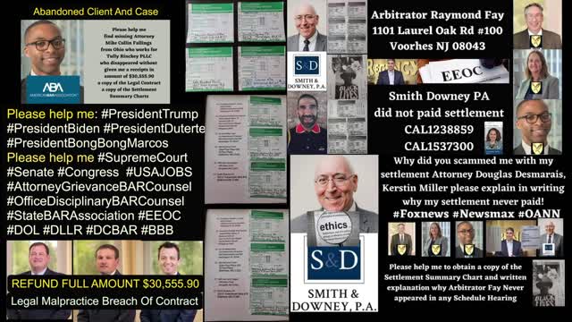 Tully Rinckey PLLC / Matthew B. Tully / Greg T. Rinckey / Smith Downey PA / Douglas W. Desmarais / Regency Furniture Corporate Office Headquarters / Settlement Not Paid / OAN / Dan Ball / Newsmax / Greg Kelley Report / Manila Bulletin / Supreme Court