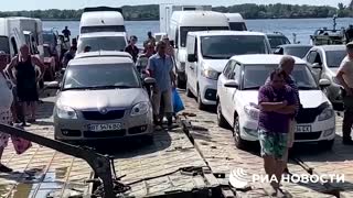 Kherson ferry launched after bridge damaged - RIA