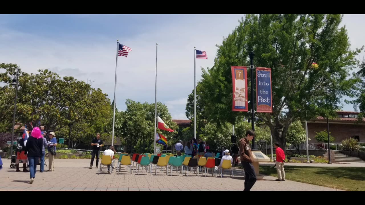 Silicon Valley, Santa Clara City Hall LGBTQ Flag Raising & Library Event