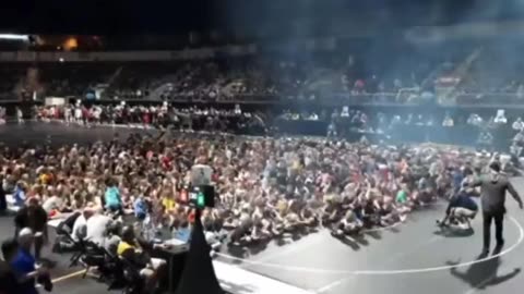 🤣 Group of children start LET’S GO BRANDON chant at Adidas Wrestling Nationals in Independence, MO