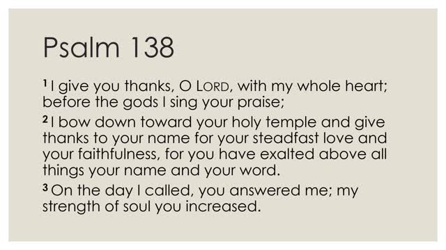 Psalm 138 Daily Devotion