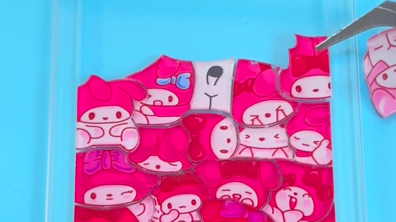 CUTE MY MELODY ACRYLIC PUZZLE - Creative Bottle Game #shorts #youtubeshorts