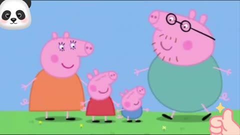 Peppa Pig's family, brother, mother, and father