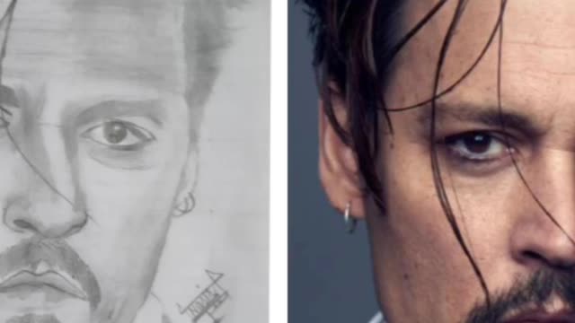 Johnny depp drawing