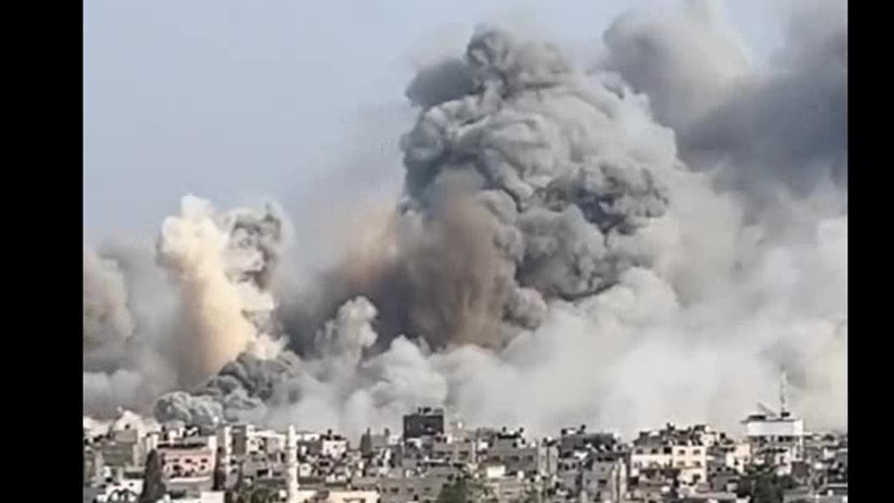 JUST IN: INSANE video shows an Israel Defense Forces airstrike decimating Gaza