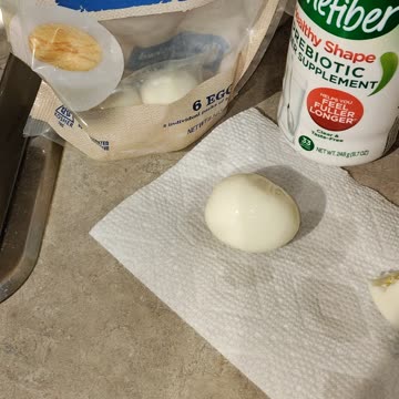 Eating Kroger Hard Cooked Peeled Eggs, Dbn, MI, 9/5/23