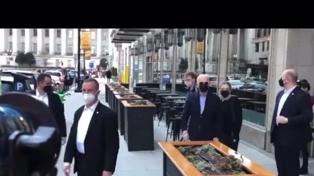 Biden is so DESPERATE he needs to use a FAKE Crowd to Cheer & Applause