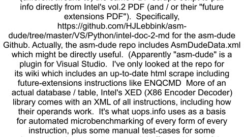 Database for assembly instructions