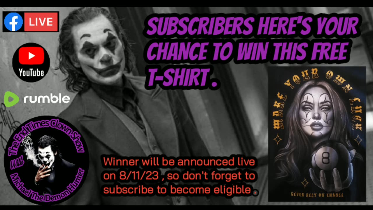 FREE T-SHIRT GIVEAWAY , ELIGIBLE TO SUBSCRIBERS ONLY ! ,(1) SHIRT PER (100)