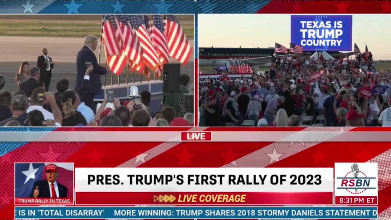 "A Nation in Decline" Listen to what the crowd screams at Trump as he walked down the steps*