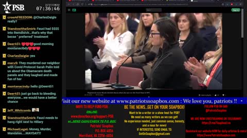 2022-02-17 07:00 EST - Patriots Soapbox AM: with LadyRWB , MykelJaye & DD