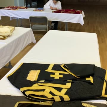 October 2019 repairing priest vestiments at my parish