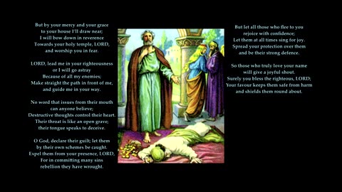Psalm 5 v1-3 then 7-8 of 12 "O LORD, give ear to what I say; think on me as I sigh" Tune: Orlington