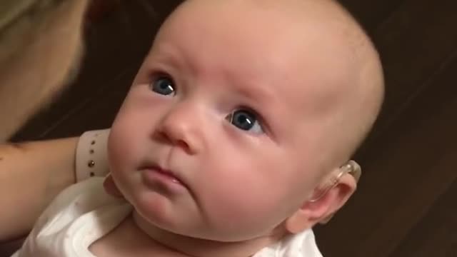 Nice emotional baby