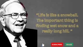 Warren Buffett # Motivation # life changing