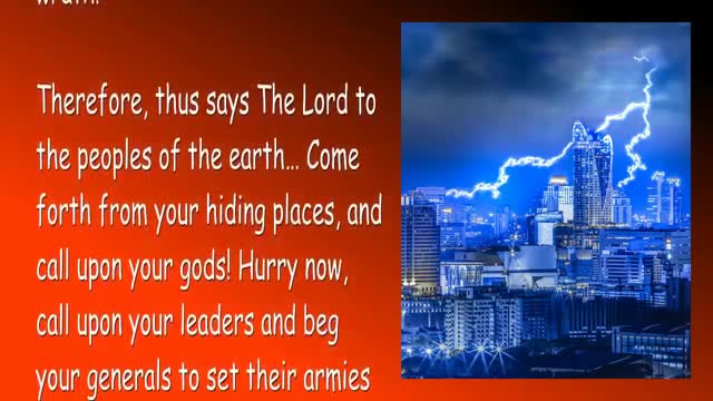 I am come to judge the Nations & Peoples 🎺 Trumpet Call of God