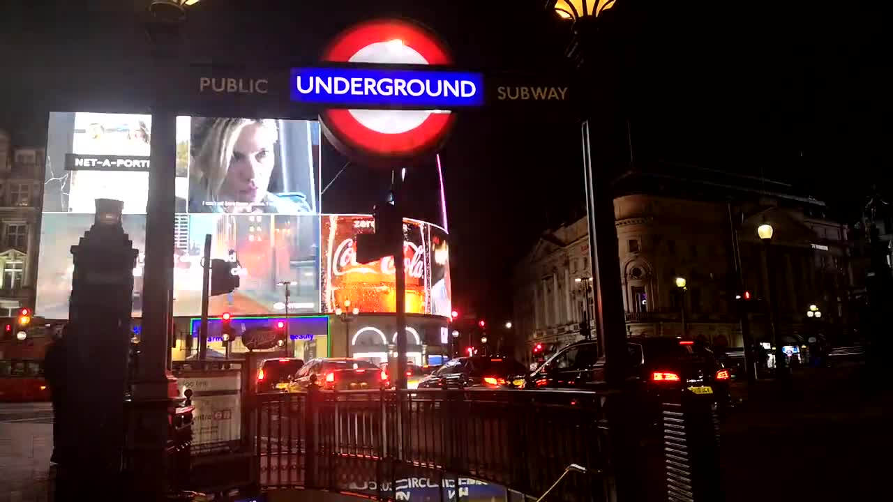 Street camera In front of underground stairs