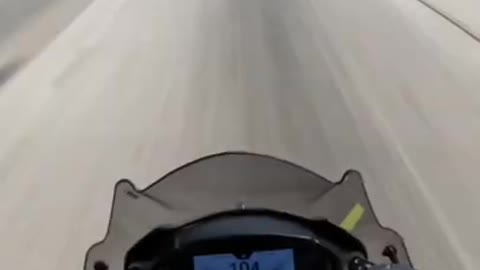 Speeding a motorcycle on the highway