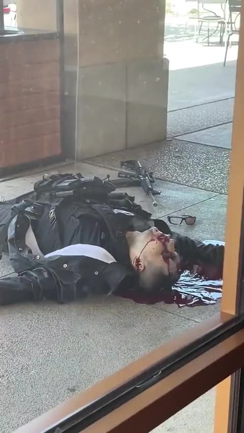 Footage of Allen, Texas shooter DEAD